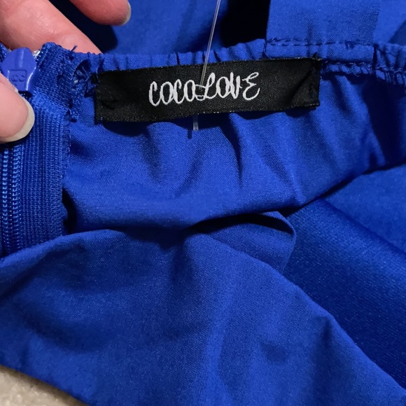 Lulu’s Coco Love Girlfriend Material Cobalt Blue Dress NWT-Small - Picture 7 of 9